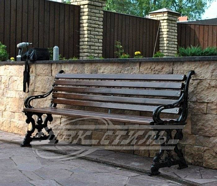 Скамейка чугунная «Пир».  �9